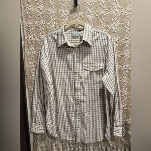 L.L. Bean Multicolor Checkered Shirt Sz L